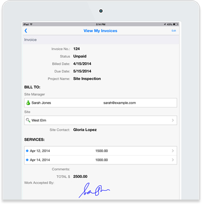 enterprise mobile app customer portal