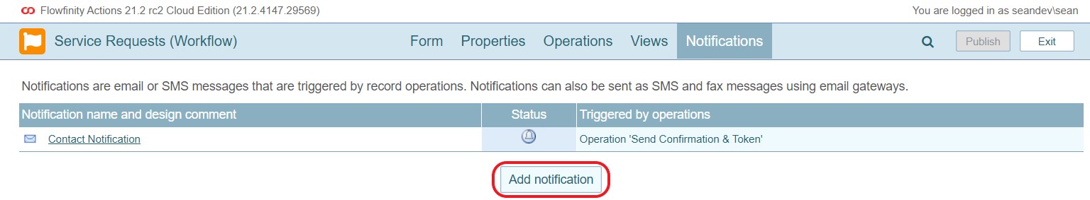 Flowfinity - Set up SMS notifications